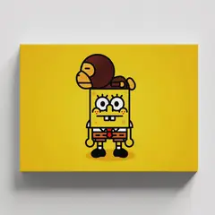 TAYRONA STORE - Cuadros Retablo Dibujos Animados Bob Esponja 017 - 50x35cm