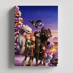 TAYRONA STORE - Cuadros Retablo Dibujos Animados Como Entrenar tu Dragon 001 - 35x50cm