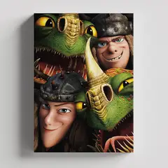 TAYRONA STORE - Cuadros Retablo Dibujos Animados Como Entrenar tu Dragon 010 - 35x50cm