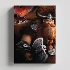 TAYRONA STORE - Cuadros Retablo Dibujos Animados Como Entrenar tu Dragon 012 - 35x50cm