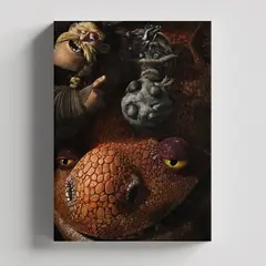 TAYRONA STORE - Cuadros Retablo Dibujos Animados Como Entrenar tu Dragon 011 - 35x50cm