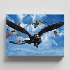 TAYRONA STORE - Cuadros Retablo Dibujos Animados Como Entrenar tu Dragon 017 - 50x35cm