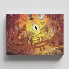 TAYRONA STORE - Cuadros Retablo Dibujos Animados Gravity Falls 006 - 50x35cm