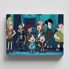 TAYRONA STORE - Cuadros Retablo Dibujos Animados Gravity Falls 008 - 50x35cm