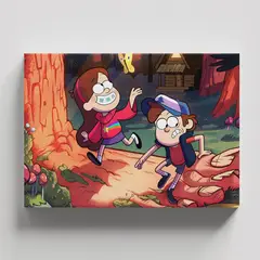 TAYRONA STORE - Cuadros Retablo Dibujos Animados Gravity Falls 007 - 50x35cm