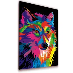 ART INDUSTRY - Cuadro 50x30cms Decorativo Lobo