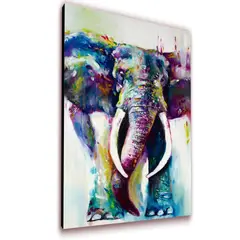 ART INDUSTRY - Cuadro 50x30cms Tipo Oleo Elefante1 Decorativo
