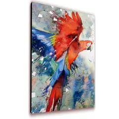ART INDUSTRY - Cuadro 50x30cms Tipo Oleo Papagayo Decorativo
