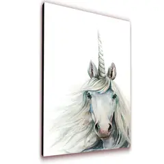 ART INDUSTRY - Cuadro 50x30cms Tipo Oleo Unicorno Decorativo