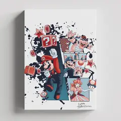 TAYRONA STORE - Cuadros Retablo Video Juegos Mario 002 - 35x50cm