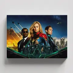 TAYRONA STORE - Cuadros Retablo Capitana Marvel 016 - 50x35cm