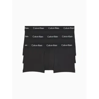 CALVIN KLEIN - 3 Pack De Boxer Negros Low Rise Trunk En Algodón