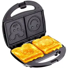 ONE PIXEL - Maquina Sandwich Niños Figuras Caritas Antiadherente 750W Liviana