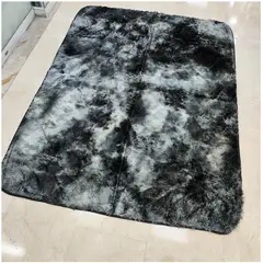 G HOME - Tapete Alfombra Peluda 150 x 200 cm Tapete Peluche Jaspeado