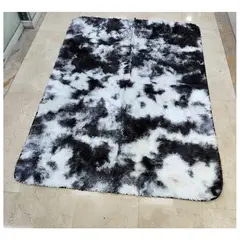 G HOME - Tapete alfombra peluda jaspeada Vaca 2 x 1,5 mt tapete peluche
