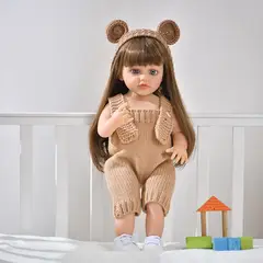 GENERICO - Muñeca Reborn Realista Silicona Completa 55cms Con Sonidos