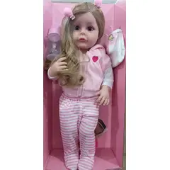 GENERICO - Muñeca Reborn Realista Silicona Completa 55cms Con Sonidos