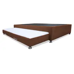 GENERICO - Cama Tarima Nido Kunz Semidoble 120x190 Marrón