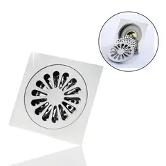 GENERICO - Rejilla Piso Anti-olor Metálica Tipo Flor