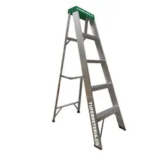 GENERICO - Escalera Plegable En Aluminio 5 Pasos Green