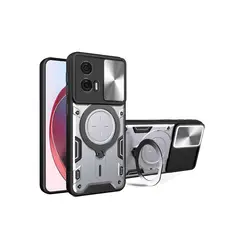GENERICO - Funda Protección Cámara Soporte Para Motorola Edge 50 Fusion Gris