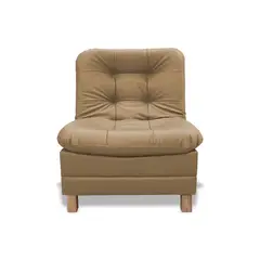 GENERICO - Poltrona Zeink 3 Posiciones Tipo Cuero Camel