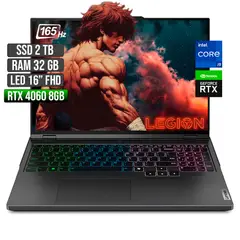 LENOVO - LEGION PRO INTEL CORE I9-14900HX RTX 4060 8GB SSD 2TB RAM 32GB LED 16" FHD 165Hz