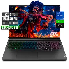 LENOVO - LEGION PRO INTEL CORE I9-14900HX RTX 4060 8GB SSD 2TB RAM 40GB LED 16" FHD 165Hz