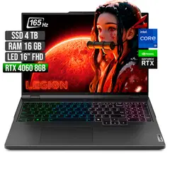 LENOVO - LEGION PRO INTEL CORE I9-14900HX RTX 4060 8GB SSD 4TB RAM 16GB LED 16" FHD 165Hz