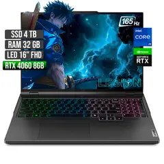 LENOVO - LEGION PRO INTEL CORE I9-14900HX RTX 4060 8GB SSD 4TB RAM 32GB LED 16" FHD 165Hz