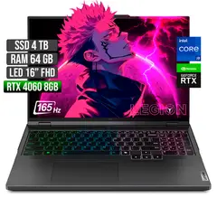 LENOVO - LEGION PRO INTEL CORE I9-14900HX RTX 4060 8GB SSD 4TB RAM 64GB LED 16" FHD 165Hz