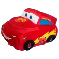 GENERICO - Morral Cars Peluche Rayo Mcqueen Maleta Niños Escolar