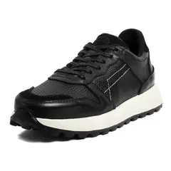 VIAR - Tenis en Cuero Para Hombre Cooper01 Negro
