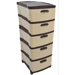 PRODEHOGAR - Organizador cajonero plastico amplio dubai por 5 niveles Clasico