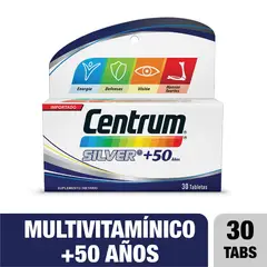 CENTRUM - Silver + 50 Años X 30 Tabletas