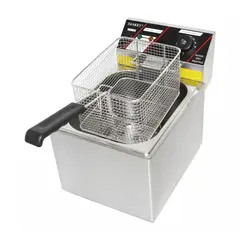SANKEY - Freidora de Aceite Profesional Acero Inoxidable de 10 Litros