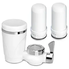 CHEF MASTER - Filtro de Agua para Grifo 7 Niveles Filtrado + 2 Repuestos