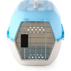 CATLIKE - Guacal De Viaje Desarmable Para Mascotas Azul Talla S