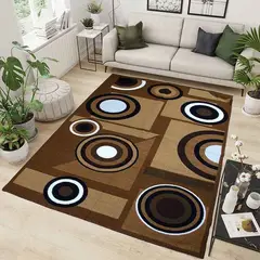 MITAPETE COM - Tapete Antideslizante Pie De Cama Moderno 80 X 120 cms Café