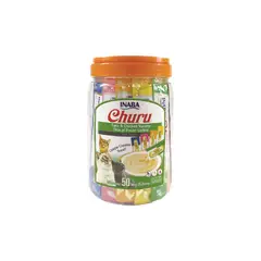 CATLIKE - Churu Gatos - Tarro Variedades Atún Y Pollo - 50 Tubitos