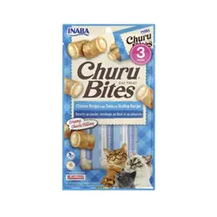 GENERICO - Snack Cremoso Para Gato Inaba Churu Bites Pollo Wraps Atún