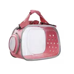 CATLIKE - Bolso Guacal Transparente Plegable Para Mascota Store Rosa