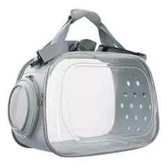 CATLIKE - Bolso Guacal Transparente Plegable Para Mascota Store Gris