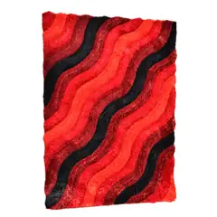 MITAPETE COM - Tapete Alfombra 3D 80 X 150cms Rojo