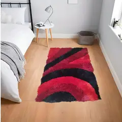 MITAPETE COM - Tapete Alfombra 3D Pie De Cama 60 X 100cms Rojo