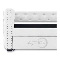 MAGIC CLASS - CAMA NIDO NEMESIS DUPLEX ECOCUERO BLANCO 100x190