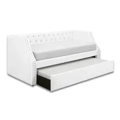 MAGIC CLASS - CAMA NIDO SPACE´S DUPLEX 140X190 ECOCUERO BLANCO