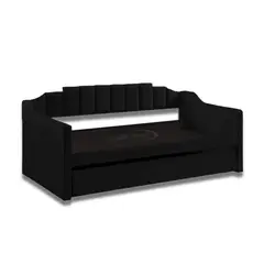 MAGIC CLASS - CAMA NIDO CRONO´S DUPLEX 140X190 ECOCUERO NEGRO