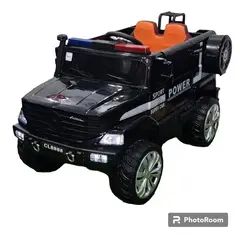 BEBESUNITA - CARRO ELECTRICO DE POLICIA NEGRO