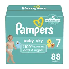 PAMPERS - Pañales Baby Dry Pañales Talla 7 / 88 Unidad 461325